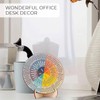 Round Emotion Wheel Feelings Wheel With Stand,1Pc Double Side Therapy