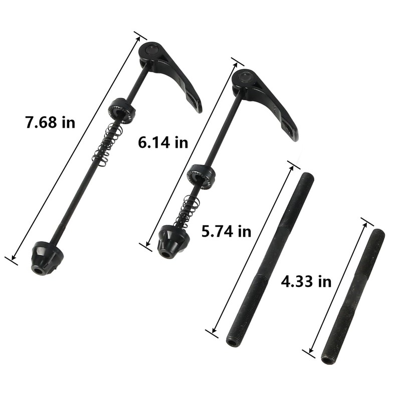 zalati 1 Pair Quick Release Bicycle Wheel Axle for Roller
