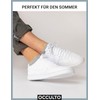 Occulto Men's Trainer Socks Pack of 10 (Model: Johannes), White,