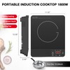 Nafewin Portable Induction Cooktop 1800W,110V Single Burner Induction Burner &