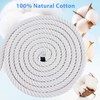 White Cotton Rope 1/2 inch Rope x 50ft Natural Twisted