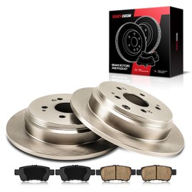 Torchbeam 313mm Rear Brake Pads and Rotors Kit Compatible with Honda 2005-2010 Odyssey - OE Brake Kit