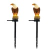CHUANGFENG Eagle Figurine Garden Solar Stake Light Eagle Solar Lights