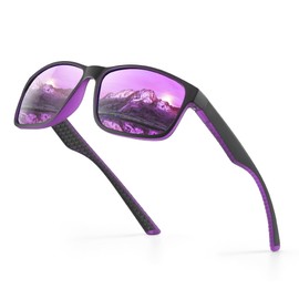 Reglaaly Black Polarized Sunglasses Men - Mens/Womens Sunglasses with UV Blocking for Driving and Hiking