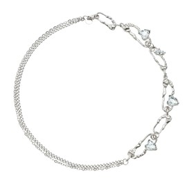 Buyongwant Irregular Necklace Y2k Aesthetics Necklace Pin Fashion Collar Chain Women's Silver Jewelry