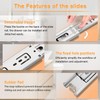 YENUO Stainless Steel Full Extension Drawer Slides Side Mount 10