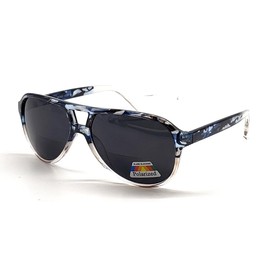 b21design Polarized Bifocal Reading Glasses Blue Light Blocking Readers for Men Women Lightweight Aviator Retro (Hawaiian Blue, 2.00, x)