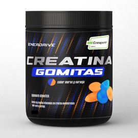 Enerdrive, Gomitas de Creatina, Sabor Naranja y Moras, 30 Servicios 90 Gomitas, Sello Creapure