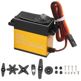 HOBBYFANS 2 Set 30kg Digital Servo RC Waterproof Metal Gear Servo for 1/8 1/10 RC Car Boat RC Accessories Parts