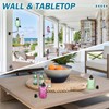 Glass Garden Torches for Outside,Outdoor Citronella Torch with Wall Mounted
