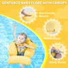 Mambobaby Baby Swim Float with Canopy & Tail Infant Pool