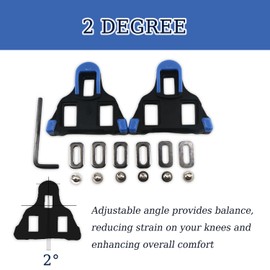 Spares, Bike Cleats Compatible with Cleats,Bike Replacement Cleats,Cycling Pedals Cleat for Cleats System Shoes,Indoor Cycling & MTB Road Bike Pedal Cleat for Cycling Shoes,for Road/Mountain Bike