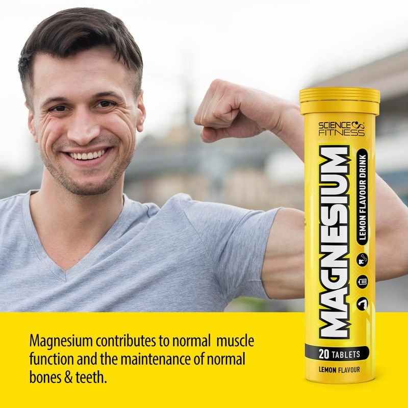 Magnesium Lemon Flavour Effervescent Tablets -80 Magnesium Tablets for Normal