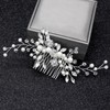 Accesorios para El Cabello Mujer, Cristal Blanco, Oro Rosa