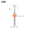 sourcing map PCB Drill Bits 1.65mm Tungsten Carbide Rotary Tool