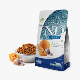Farmina, N&D Ocean Herring, Pumpkin & Orange Adult Dry Cat Food, 52.8 Ounce