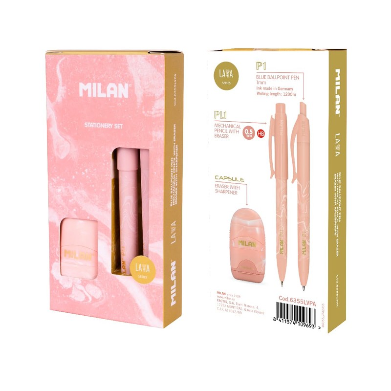 MILAN® Lava Series Gift Box with P1 Ballpoint Pen, PL1