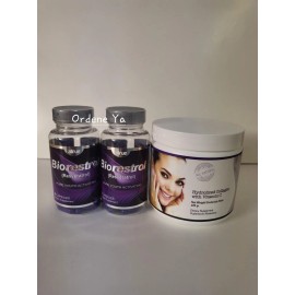 AllNue Natural 2 Biorestrol  Resveratrol + 1 Collagen Powder Hydrolyzed Youth Cure Anti Aging