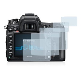 Savvies 6 Stück Schutzfolie für Nikon D7000 Displayschutz-Folie Ultra-Transparent