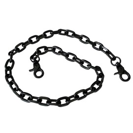 CHROME CRANE Men's Wild Wallet Chain Security Lock Punk Access Jewelry WB086 (02. Black)