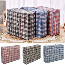 Large Laundry Bags University Dorm Rooms Moving Packing Storage Shopping Waterproof Boxes Heavy Duty Reusable with Strong Handles Zips | Pack of 3 Jumbo 60 x 60 x 18 cm | by POUNDXPENCE Co®