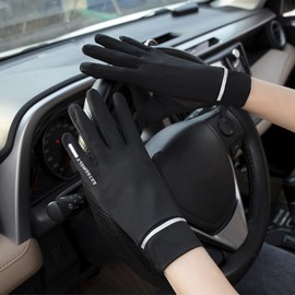 NICEYEA Women UV Mesh Sun Protection Driving Gloves Non-slip Touch Screen Gloves Summer Cool Cycling Riding Gloves Breathable Full Finger Mittens
