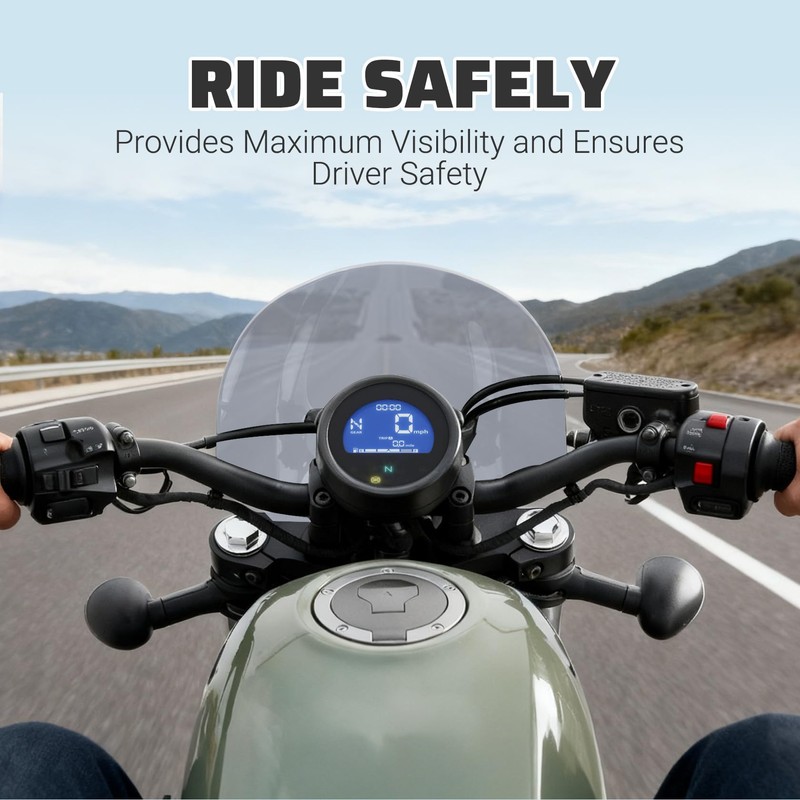 Motorcycle Windshield Deflector with Bracket Windscreen Fit for Rebel 500