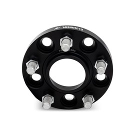 Mishimoto Wheel Spacers, 5x114.3, 60.1 Center Bore, M12x1.5, 15mm Thick, Black