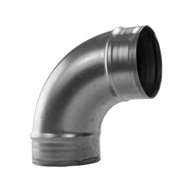 Vent Systems 4" inch Elbow 90 Degree Duct Pipe Connector Flexible Round Tube Ventilation Hose Metal 100 mm. 90 degree duct coupler.