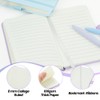 QUMENEY Small Pocket Notebook 6PCS Mini Portable A6 Notebook 200