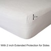 Kingnex Waterproof Partial Split Top King Mattress Protector for Adjustable
