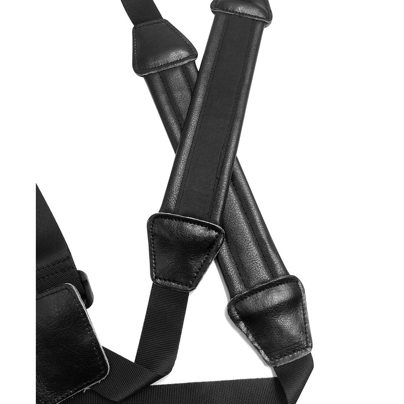 Saxophone Strap Quality Leather Cross Strap with Thicker Material on