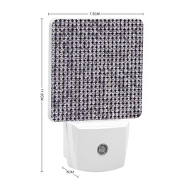 Crystal Night Light Plug in Wall with Bling Diamond Rhinestone Glitter Decorative NightLight Lamp for Bathroom Wall Decor for Woman & Girl