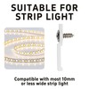 AUXBC 200PCS LED Strip Light Mounting Brackets, One-Side Fixing Clips