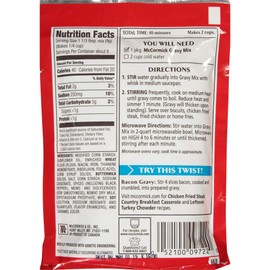 McCormick Country Gravy Original, 2.64 OZ (Pack - 18)