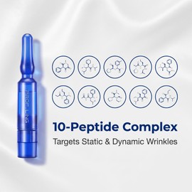 Firming Renewal Dual‑Chamber Freeze‑Dried Serum, Peptide Collagen Hyaluronic Acid Face Serum, Hydrating Soothing Anti‑Aging Skin Care for Morning Night Home Travel Use, 20 Sticks (1.5ml+20mg)