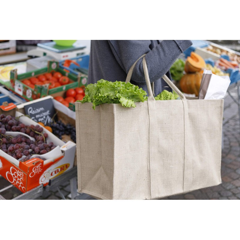 La Cordeline SACJBPFNA Multifunctional Jute Bag, Natural Colour, 55.0 x