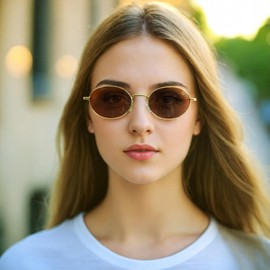 ZENOTTIC Oval Retro Sunglasses for Women Men UV400 Polarized Glasses Unisex Vintage Style Classic Shades