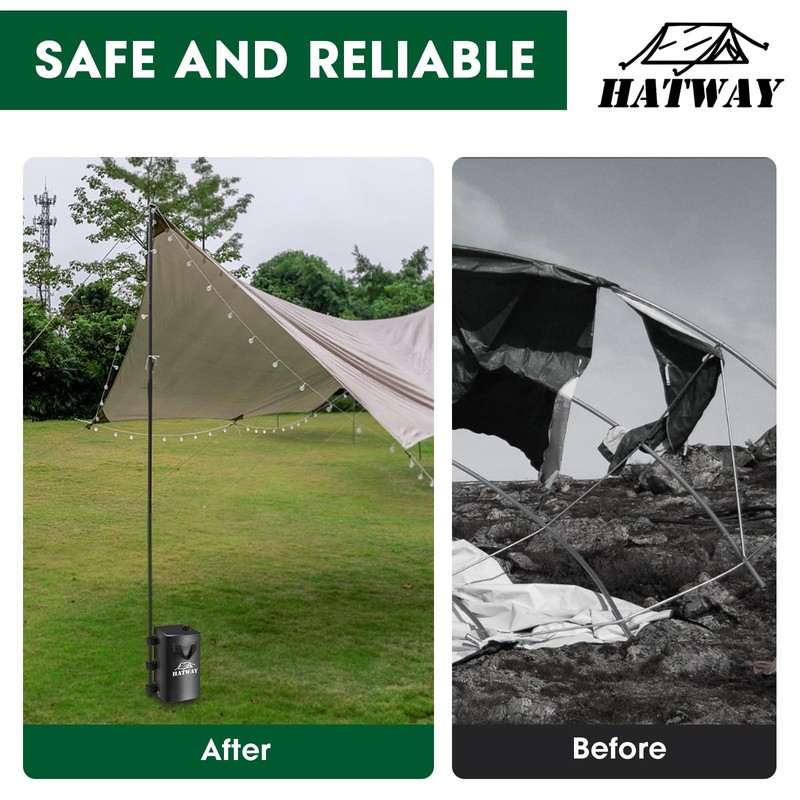 Hatway Canopy Weights,176 LBS Water Bag Set of 4 Leg