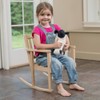 Lehman's Eli & Mattie Amish Handcrafted Little Child Wooden Rocking