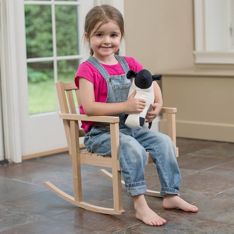 Lehman's Eli & Mattie Amish Handcrafted Little Child Wooden Rocking