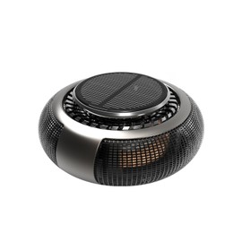 PaxView Smart Car Air Freshener Diffuser,Solar Powered Rotating Aroma Diffuser For Vehicle,Car Accessories,Automotive Aromatherapy Ornament(Black,Cologne)