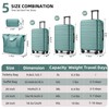 LARVENDER Luggage Sets 5 Piece Hardside Expandable Suitcase with Wheels