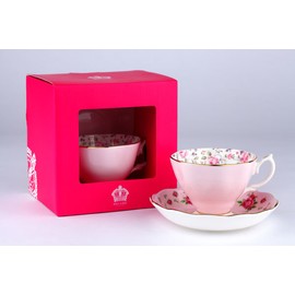 Royal Albert New Imperial Rose Coffee Duo (Polka Rose + Rose Confetti) / 로얄알버트 뉴황실장미 커피2인조 (폴카로즈+로즈컨페티)