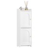 Hzuaneri Bathroom Storage Cabinet, Corner Floor Cabinet with 2 Doors