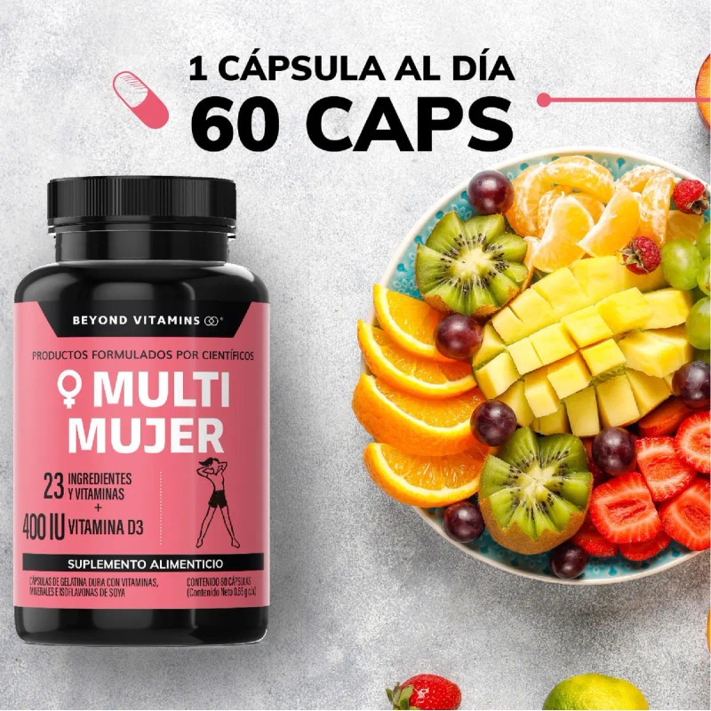 Kit Multivitaminico Mujer Magnesio Complex Sabor