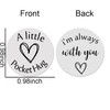 Pocket Hug Token Keychain for Boyfriend Husband Anniversary Birthday Gifts