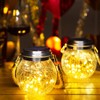 ROSHWEY 4 Pack Solar Lanterns Outdoor Waterproof, Gifts for Women