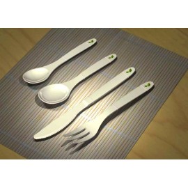 TruFlavorWare® Non-metallic, "taste-free," reusable 4-pc Flatware set