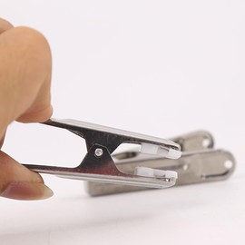 PRETYZOOM 24pcs Stainless Steel Clothes Drying Clips Strong Grip Laundry Hanger Clips for Home Use Windproof and Multi-Purpose for Socks Towels Clothes and More